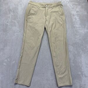 Lululemon Pants Mens 31 Tan Commission Chino Straight Performance Stretch Preppy